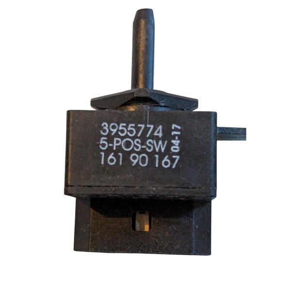 Genuine Washer Whirlpool 5 Position Temperature Switch Part #3955774 "D" Shaft - Picture 2 of 4